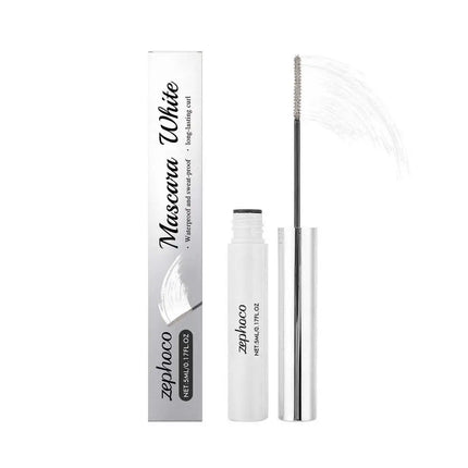5ml White Waterproof Curling Mascara Thick Long-lasting Waterproof Sweat-proof Makeup Party Personal White 3D Curled Mascara
