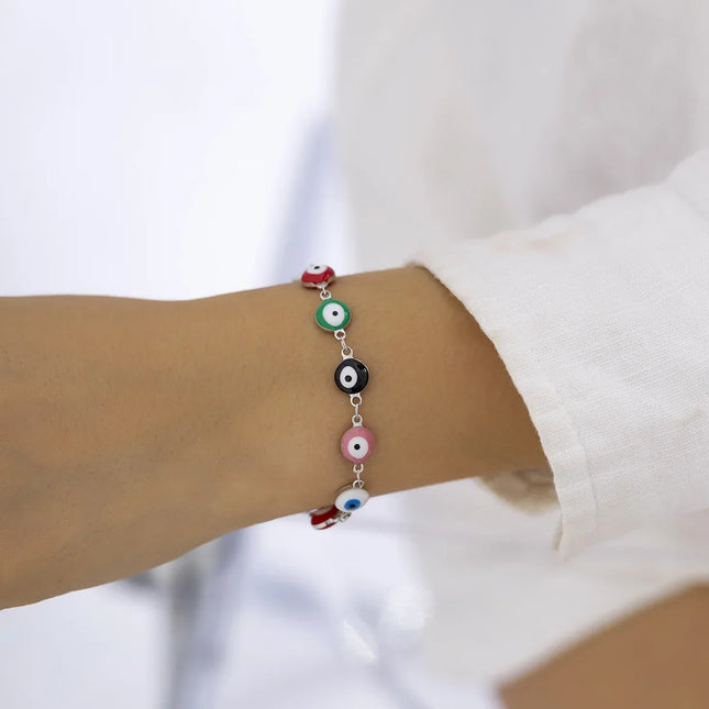 Creative Simple Turkish Evil Eye Womens Anklets Boho Charm Shell Foot Bracelet Summer Beach Accessories Personality Jewelry Gift