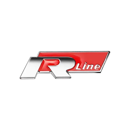 3D Metal R Logo Sticker Car Rear Trunk Body Emblem Sticker For VW Golf 5 6 7 MK7 MK6 Polo Jetta Scirocco Beetle Passat Tiguan