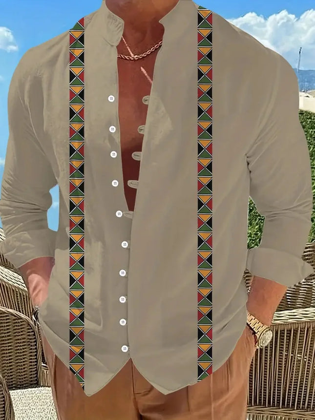 New men's fashionable casual shirts, autumn and spring men's retro cotton and linen shirt tops are dispatched quickly