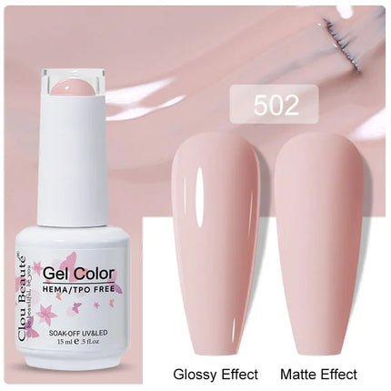 Clou Beaute 15ml Nail Gel Polish Vernis Semi Permanent UV LED Lamp Lakiery Hybrydowe Hema Free Red Nail Art Gel Lacquer Gel