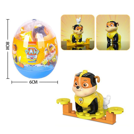 Paw Patrol Anime Figure Mashall Chase Skye Cartoon Model Car Block Castle Compatible Brick Figure Children Christmas Toys Gifts