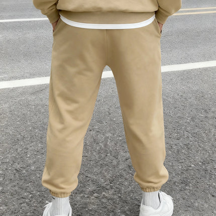 Men's Harajuku Sakura Cherry Blossom Japanese Kanji Print Sweatpants Elastic Waist Soft Daily Street Hip Hop Joggers