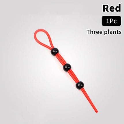Adjustable Colorful Ejaculation Delay Erection Rings Rope Binding Ball Stretcher Sperm Penis Ring Male Lock Rope Adult Sex Toys