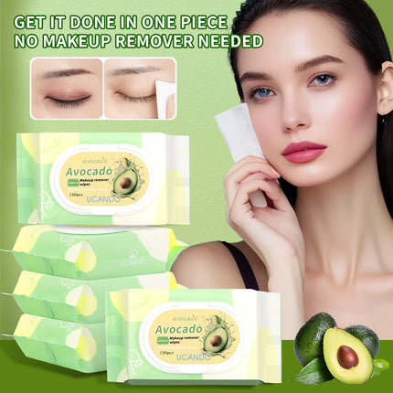 A pack of makeup remover wipes, facial and eye makeup remover, mild and non-irritating, special for makeup remover.