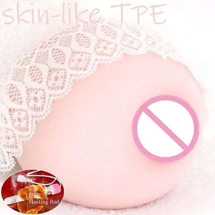 Sex Doll Boobs for Men with TPE Soft Jelly Breasts Male Masturbator Adult Toy Sex Toy Portable Male Masturbation Valentine's Day