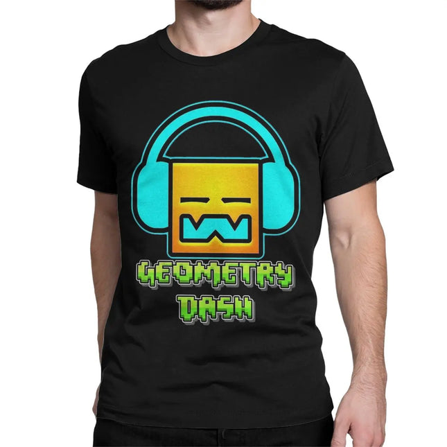 Geometry Dash T-Shirt - 100% Cotton Gaming Tee for Men & Women