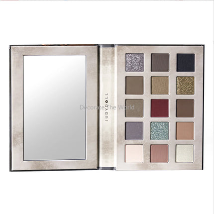 Judydoll Halloween Limited Edition Rose Codex" 15-color Eyeshadow Book Matte Earth Color Shimmer Eye Makeup Eye Glitter