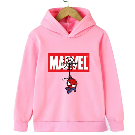 Marvel-themed Spider-Man print children's street style comfortable casual sweatshirt autumn and winter boys and girls pullover