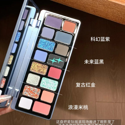 Qianyan Cheeryep 16 Color Eyeshadow Palette Glitter Chamelon Matte Shine Eye Shadow Highlighter Waterproof Cosmetics