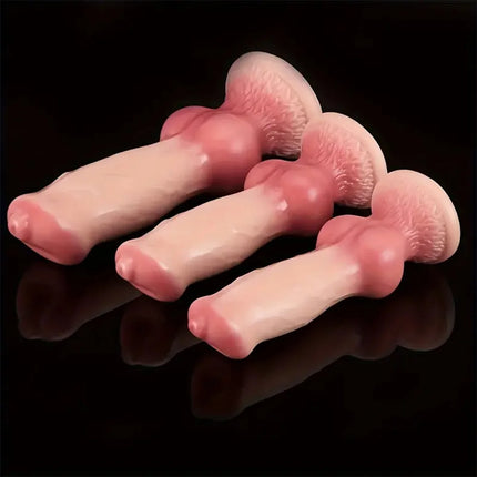 Huge Dog Fake Penis Realistic Dildo Double Penetration Anal Plug Monster Cock Vagina Masturbation Adult Sex Toys for Women Men