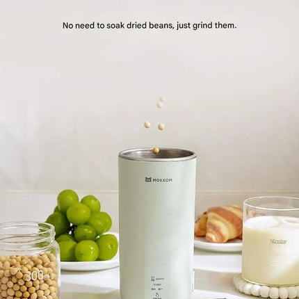 MOKKOM Mini Soy Milk Maker, Single-Person High-Speed Blender, Direct Drinking Juicer, Household Fully Automatic Mini Portabl