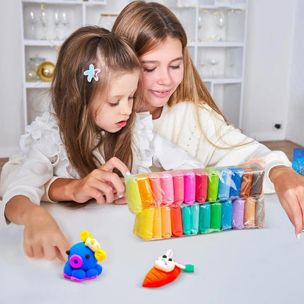 12/24/36 Colors Air Dry Clay Super Light Modeling Clay DIY Crafts with Tools Soft Creative Educational Toys for Boys Girls Gifts