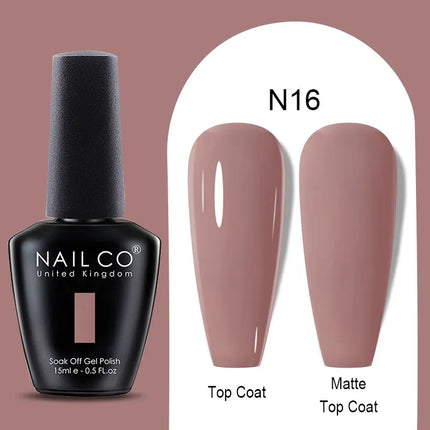 NAILCO Winter Series Color Gel Nail Polish 15ML Semi Permanent Soak Off Gel Varnishes Super Texture Gorgeous Nail Manicure Art