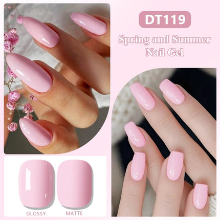 9pcs Macaron Color Gel Nail Polish Set HEMA TPO FREE Semi Permanent Soak Off UV Gel Varnish For Spring Summer Nail Supplies DIY