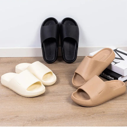 2024 New Ultra Soft Casual Sports Wear-Resistant Outdoor Elevated Slipper Sandals Couple Model Slippers For Women