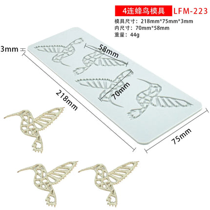 New Various Leaves Geometric flower Silicone Cake Lace Mold Cake Decorating Tool Border Decoration Lace Mold kitchen Baking Tool
