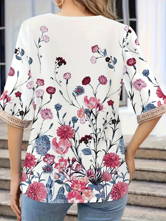Plus Size Temperament Loose Woman Shirt Fashion Casual Blouse Elegant Long Sleeve Woman Shirt Holiday Weekend Top