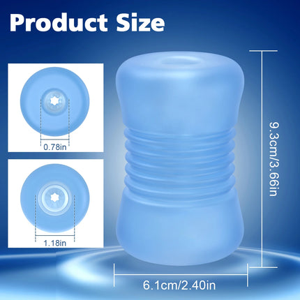 TPE Artificial Vagina Dual Channel Glans Sucking Sex Toys for Men Portable Male Masturbator Cup Delay Ejaculation Penis Massage