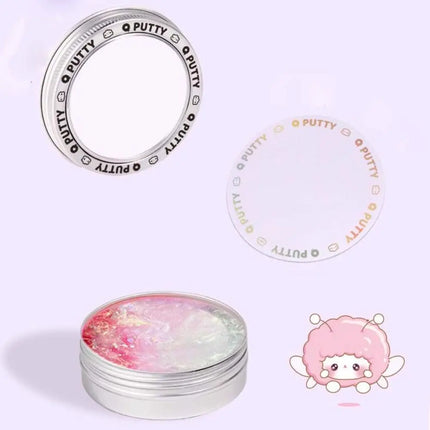 Crystal Clear Non-newtonian Liquid Clay Colorful Non-Toxic Non Stick Hand Crystal Mud Transparent Elastic Crystal Bouncy Slime