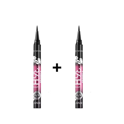 2/5/10pcs Black waterproof sweat-proof eyeliner pencil set, long-lasting and non-smudging beginners perfect gift for beginners