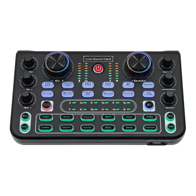 Professional Portable Mixer Sound Mixing X60 Sound Card English Version Convenient Compact for Live Broadcast KTV Singing
