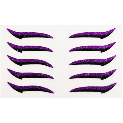 5/6Pair Glitter Eyeliner Sticker Set Waterproof Reusable Self-adhesive Eyelid Sticker DoubleLine Eyelid Patch Face Makeup Beauty