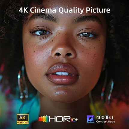 CAIWEI S7+ 4K Ultra HD Projector Video 4000 ANSI Home Theater Android for Movies Auto Focus Smart TV Beam Projectors for Outdoor