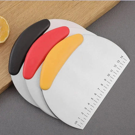 Flour Cutter Stainless steel Bake Scraper Cream Cake Dough Knife Scraper Household Kitchen Baking Tool Large Cutting Knife