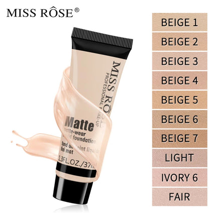 Matte Liquid Foundation Concealer BB Cream Silky Moisturizing Long-wearing Face Contouring Brighten Skin Tone Makeup Waterproof
