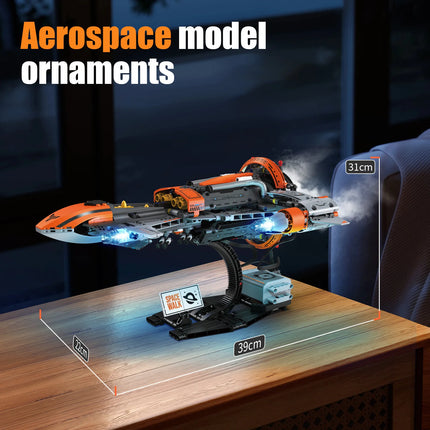 Space exploration series building blocks, spaceship and super aircraft model assembly, children's DIY toys and gifts