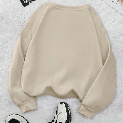 Women's Sweatshirts Women's Floral Virgin Mary Print Round Neck Autumn Sweatshirt Hoodie Vintage Essential Women Sweatshirt 2024