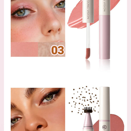 Double-headed Blush Freckle Stamp Pen Long-lasting Waterproof Natural Quick-drying Liquid Blusher French Freckle Makeup Tool