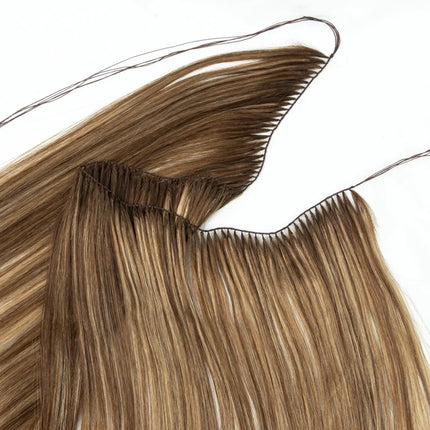 VADES Invisible Feather Hair Extensions Human Hair Long Straight Hair Extension Natural Sew In Microring Hair Weft  for Women