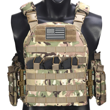 Quick Release Hunting Vest - Triple Mag Pouch Multiple Bags
