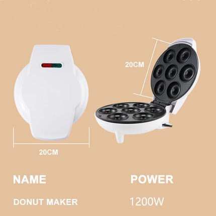 7 Holes Mini Donut Machine Household Doughnut Maker for Kitchen Donut Machine Dessert 220V EU Plug/110V US Plug