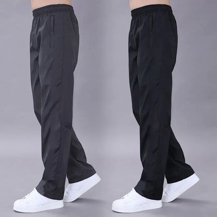 Thin Section Sweatpants Pants Male Spring Summer Casual Trousers Polyester Fiber Loose Plus Size Quick Drying Pants Sportwear