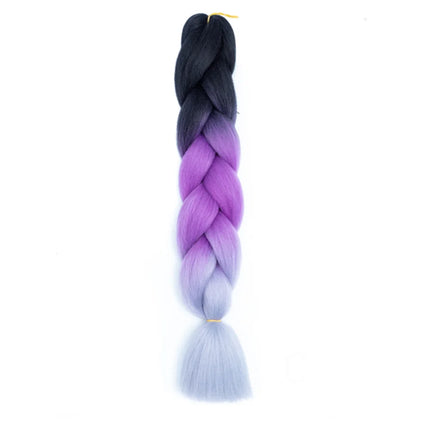 24 Inches DIY Jumbo Braiding Hair Synthetic Hair Extensions Afro Ombre Crochet Braid Hair Wholesale For Women