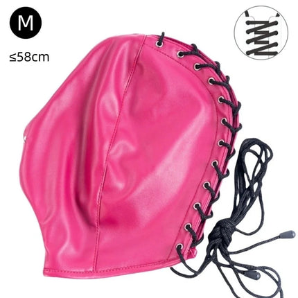 Luxury BDSM Long Sleeve Open Crotch Straitjacket with Full Face Bondage Hood Harness Adult Costume for Fetish Party Sex Toys