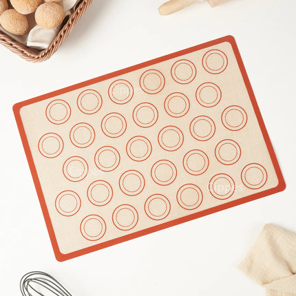 1/2/4pcs Silicone Baking Mats with Brush Spatula Set, Non-Stick Reusable Heat-Resistant, for Oven, Cookies, Macaron, Pastry