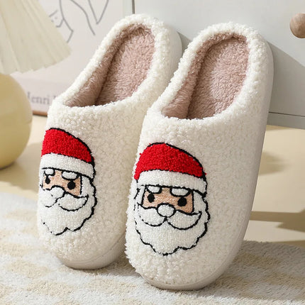 Women Indoor Slippers Warm Plush Home Slipper Autumn Winter Shoes Woman House Flat Floor Soft Silent Slides for Bedroom