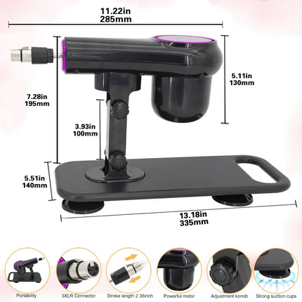 FREDORCH Portable Sex Machine Adjustable Speed Angle Automatic Wireless Control for Woman Man Masturbating Pumping Gun Sex Toys