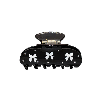 Cute Bow Hair Clip for Women Girls Acetate Rhinestone Fruits Floral Hairpin Pearl Hair Claws Shark Clip Trendy Hair Accessories