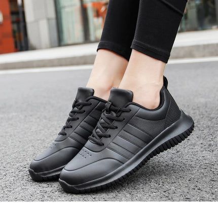 Chef shoes four season soft-sole anti-slip oil-proof waterproof portable kitchen work shoes fashion plus size casual men's shoes