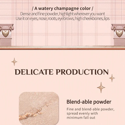 Flower Knows Chocolate Wonder-Shop Highlighter Contour Powder Face Palette For Women Bronzer Illuminator original highend makeup