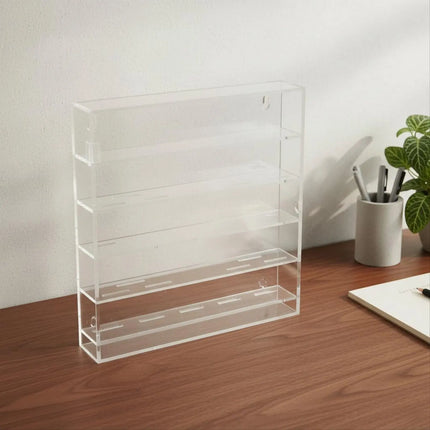 Acrylic Commemorative Coin Display Case Dustproof Wall Mount Coin Display Cabinet Holds 45 Coins for Collectors