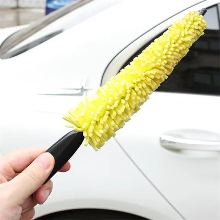 1/2pcs Sponge Brush Motorcycle Wheel Rims Washer Car Hubcaps Wash Auto Cleaning Tool With Handle Bicycle Dirt Pit Tool