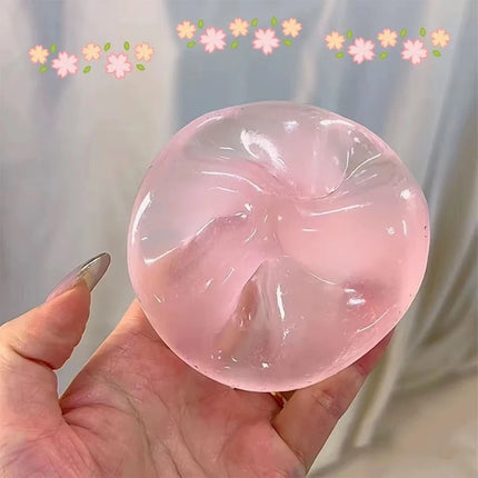 2026 Blue strawberry Maltose Squishy Toys Anti Stress Fidgets Soft Simulated Transparent Maltose Slow-rebound Decompression Toy