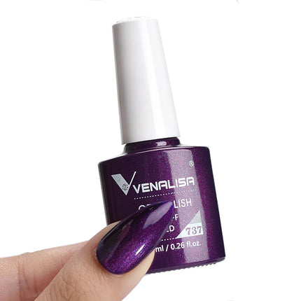 #758 Milky White Venalisa Nail Gel Polish Pearl Color Fall Nails TPO Free Long Wear Diamond Top Soak Off UV LED Gel Nail 7.5ml
