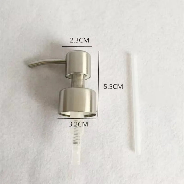 304 Stainless Steel Hand Liquid Soap Pump Dispenser Head Nozzle for Bathroom Kitchen Foam Soap Shampoo Dispenser Accessories 1Pc